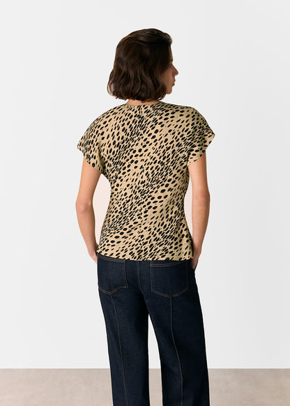 Leopard Print Animal Spot Print Blouse