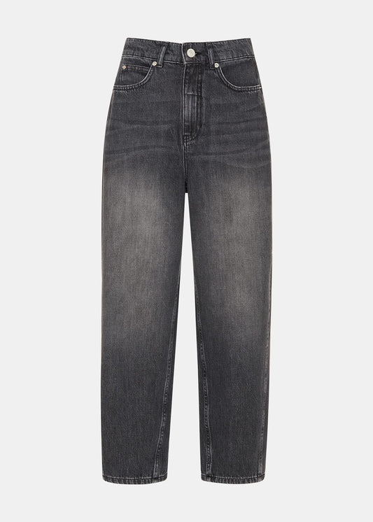 Grey Authentic Barrel Leg Jeans