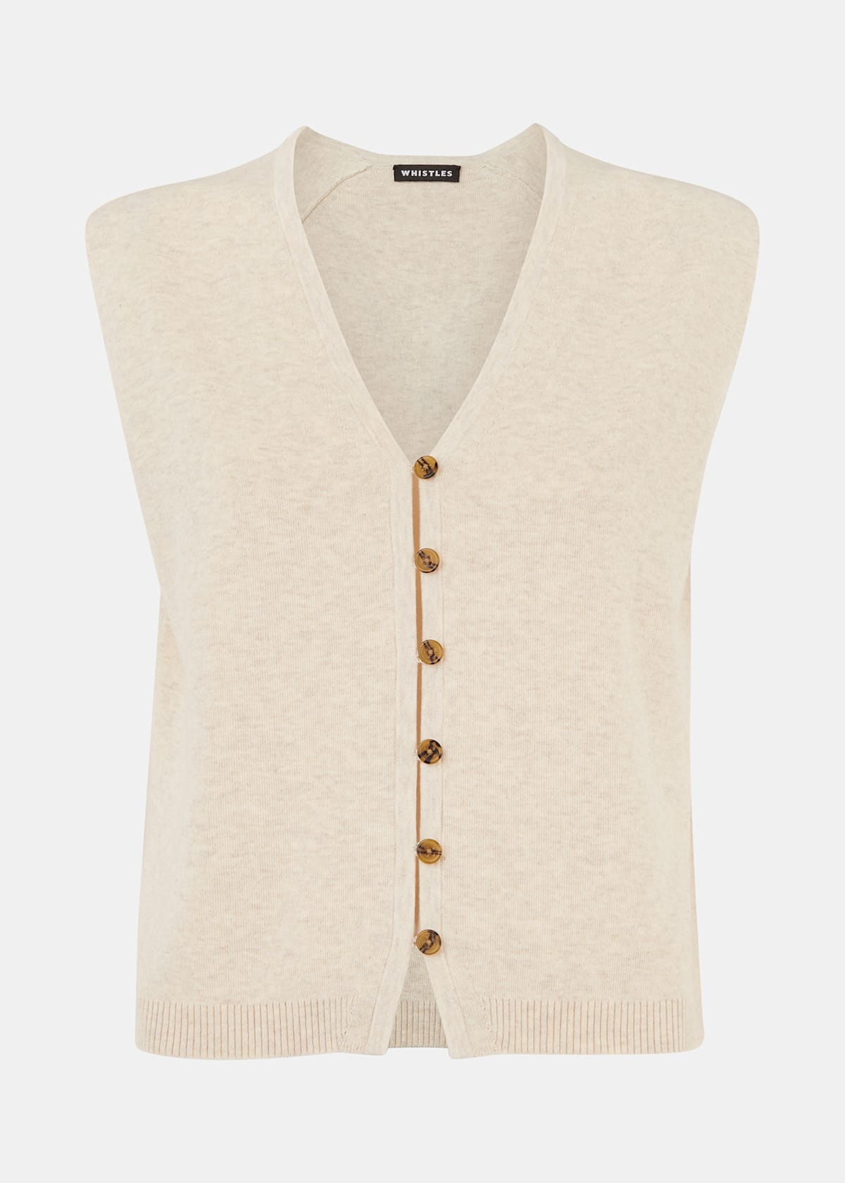 Oatmeal Bailey Button Through Tank