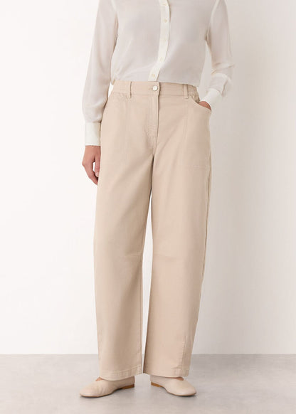 Neutral Barrel Leg Trouser