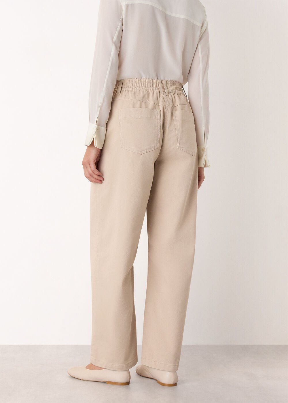 Neutral Barrel Leg Trouser