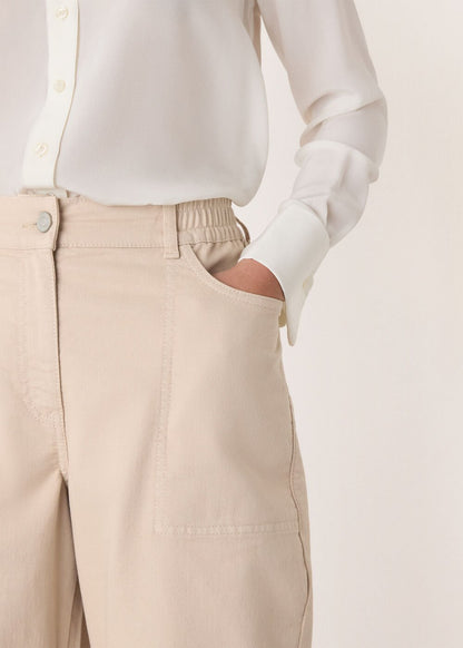 Neutral Barrel Leg Trouser