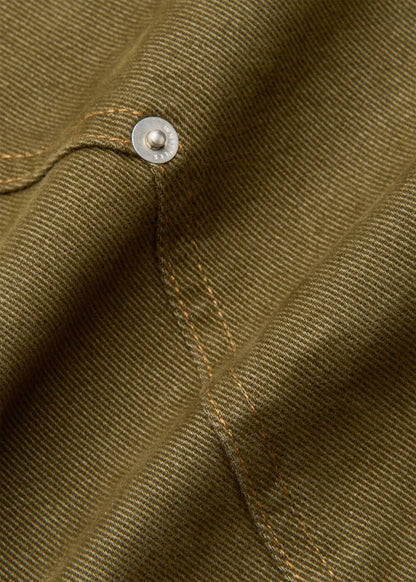 Khaki Barrel Mid Rise Trousers