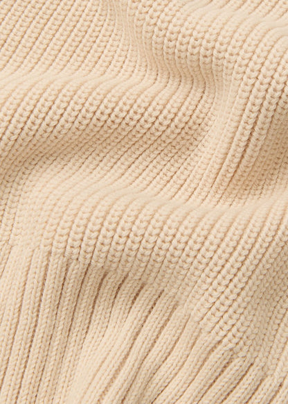 Ivory Blanket Stitch Wool Mix Tank Top