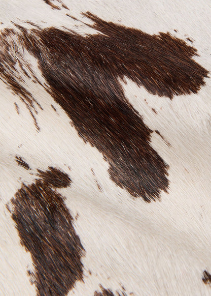 Brown/Multi Cow Print Zip Jacket