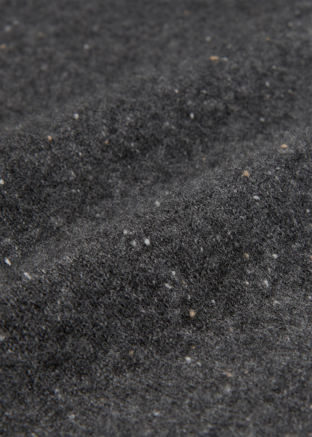 Cashmere Fleck Seam Neck Knit