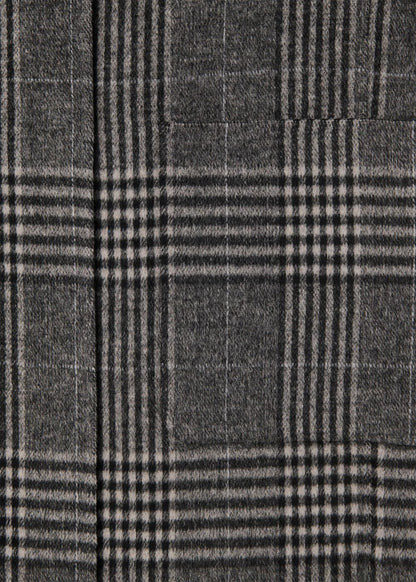 Grey/Multi Cassie Double Face Coat