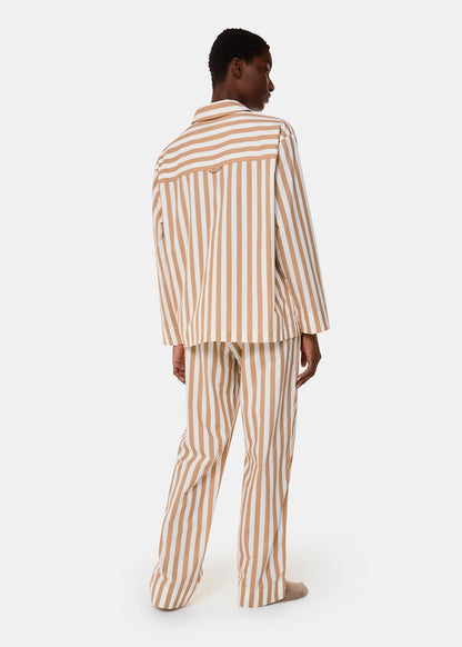 Ivory/Multi Cotton Stripe Pyjama Bottom