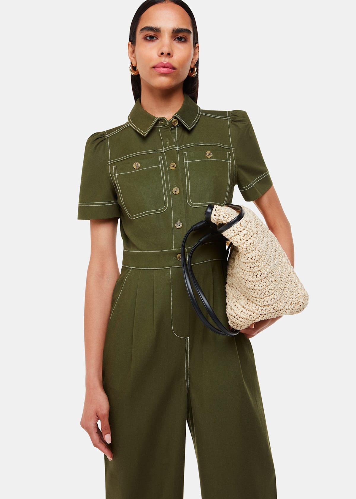 Khaki Della Jumpsuit