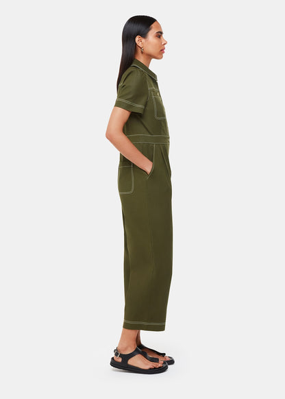 Khaki Della Jumpsuit