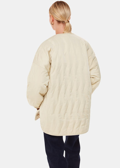 Neutral Esther Quilted Coat