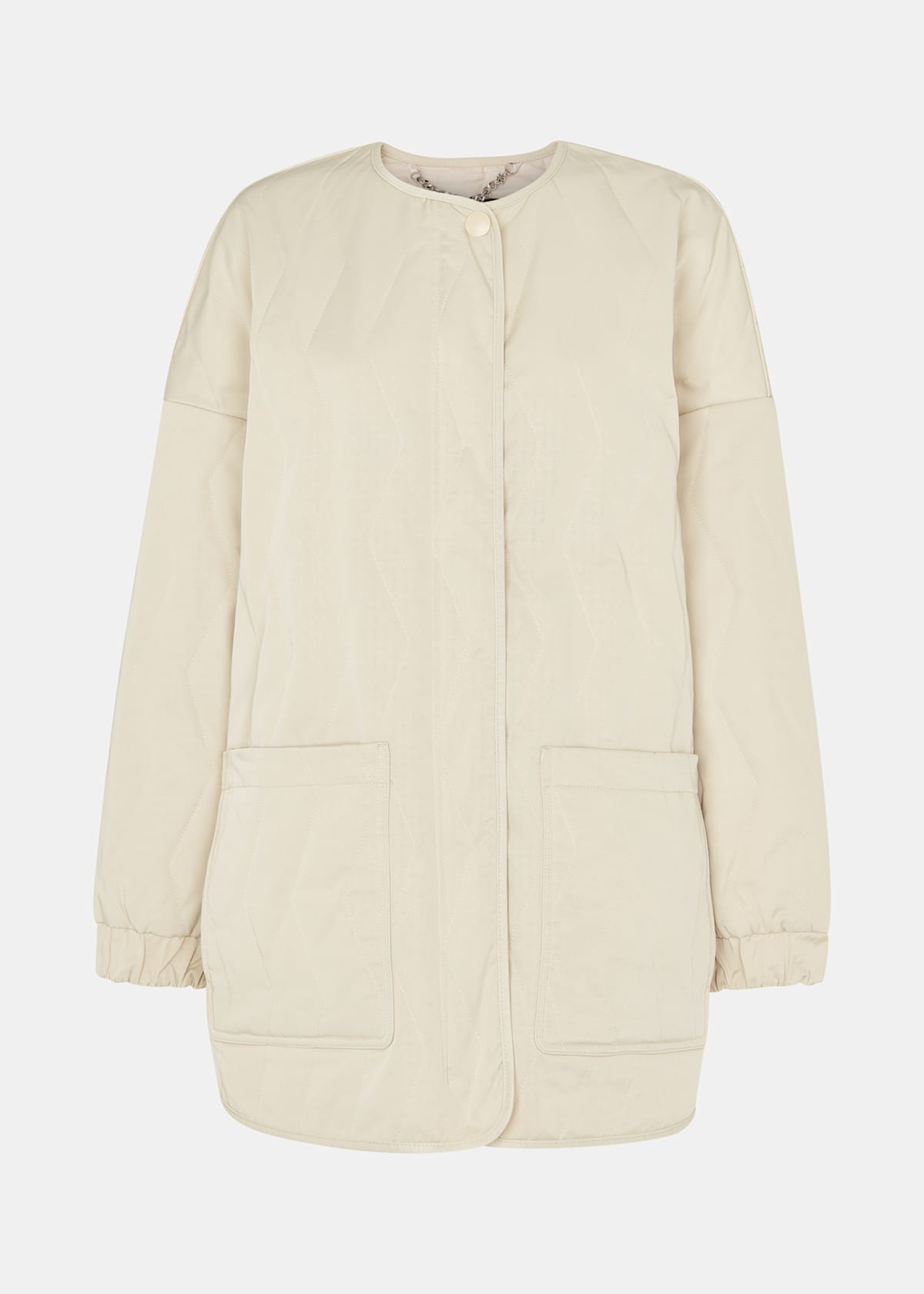 Neutral Esther Quilted Coat