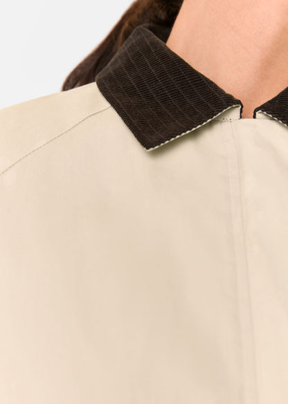 Neutral Fern Waxed Jacket
