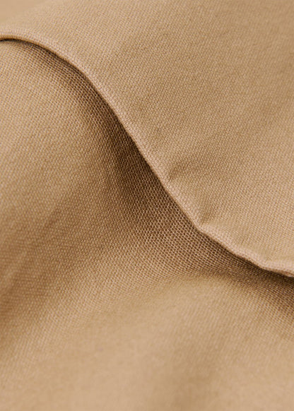 Taupe Funnel Neck Parka Jacket