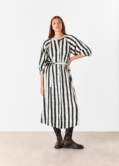 Ivory/Multi Hazy Stripe Mabel Dress