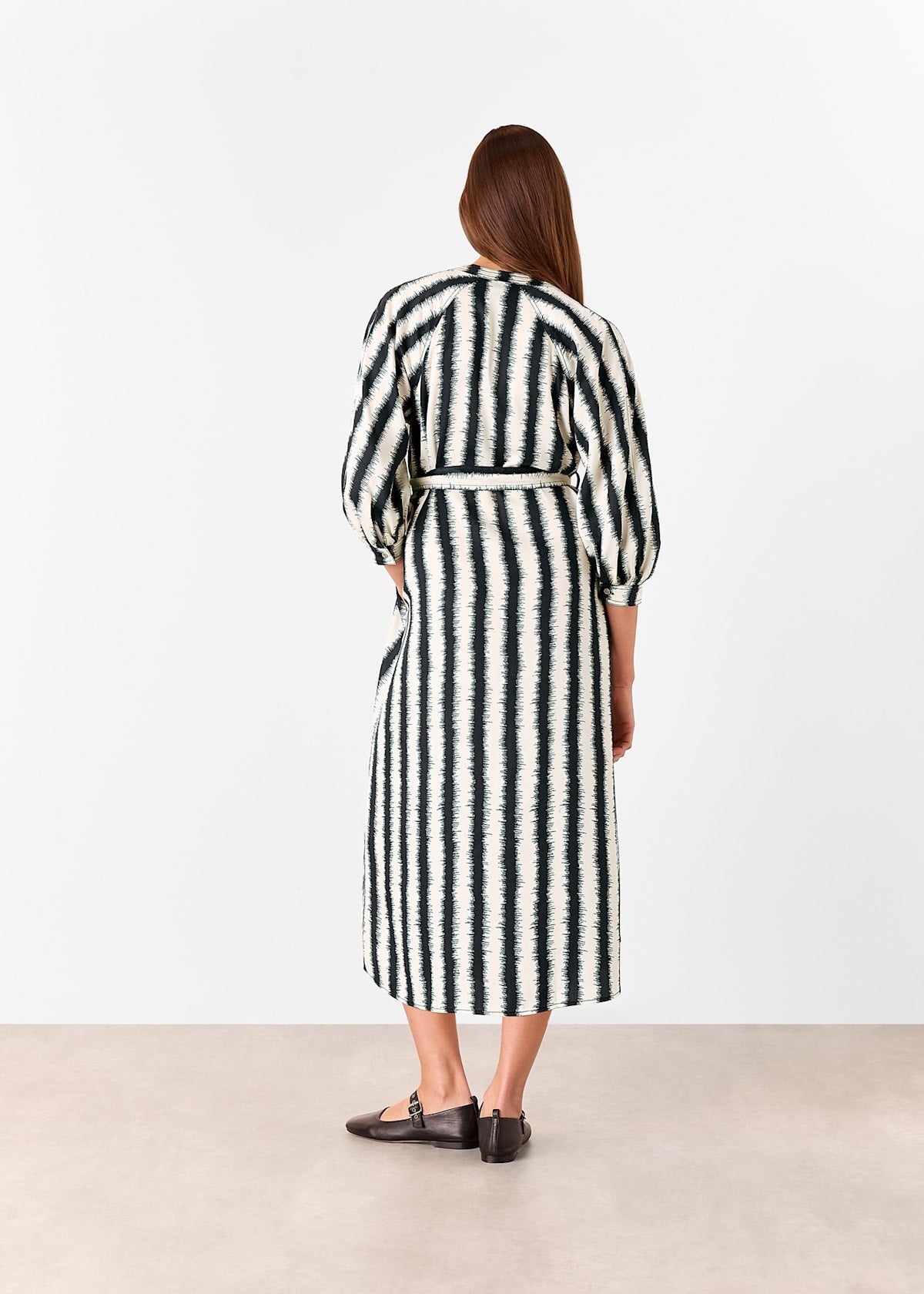 Ivory/Multi Hazy Stripe Mabel Dress