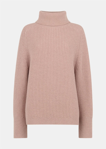Rose Heavy Gauge Roll Neck Knit
