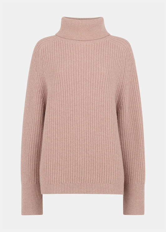 Rose Heavy Gauge Roll Neck Knit
