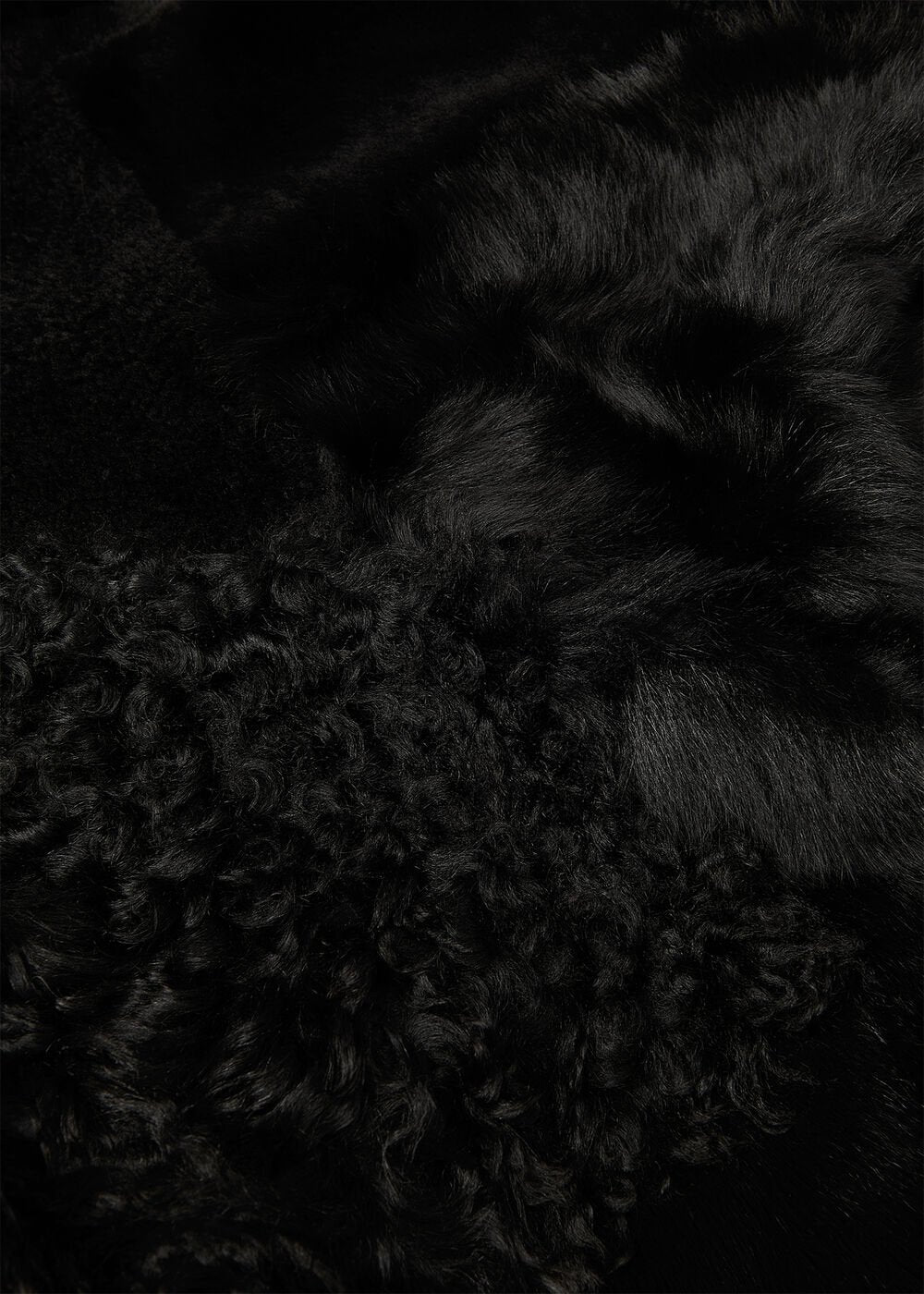 Black Hema Shearling Coat