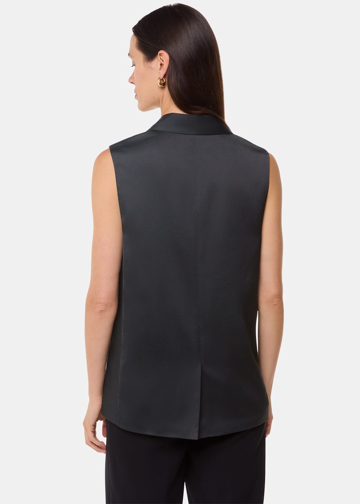 Black Hilda Tuxe Tailored Waistcoat