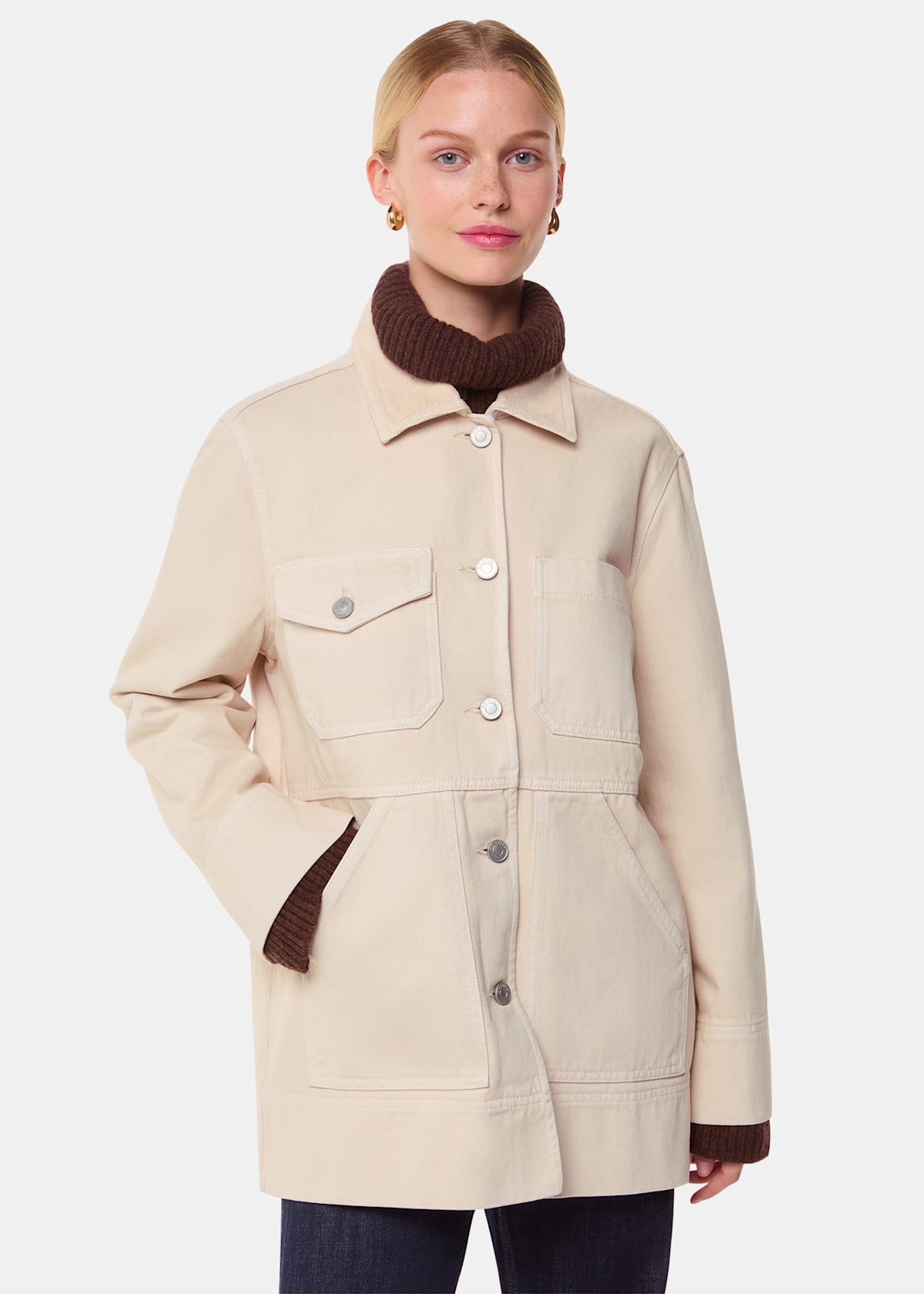 Neutral Jo Utility Jacket