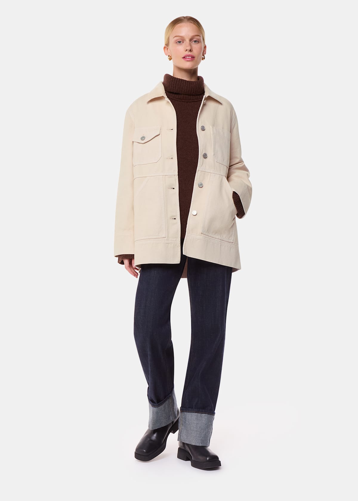 Neutral Jo Utility Jacket