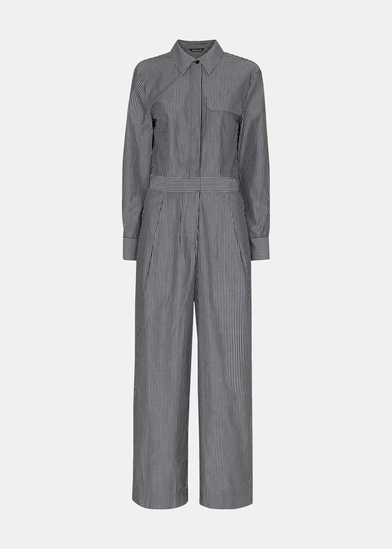 Striped boilersuit