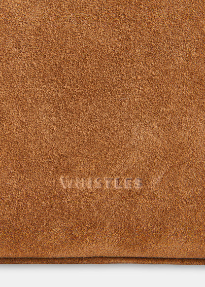 Tan Kaia Suede Crossbody Bag