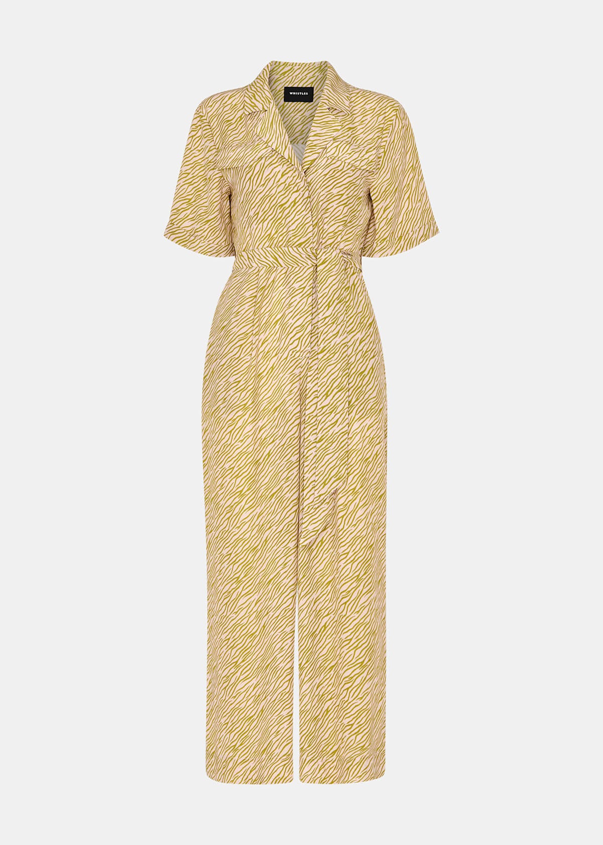 Green/Multi Kelly Tiger Flame Jumpsuit