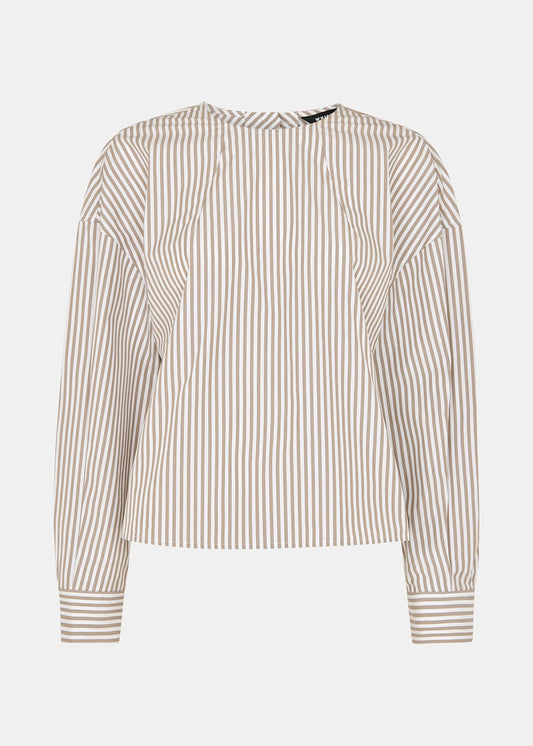 White/Multi Kirstie Cotton Stripe Blouse