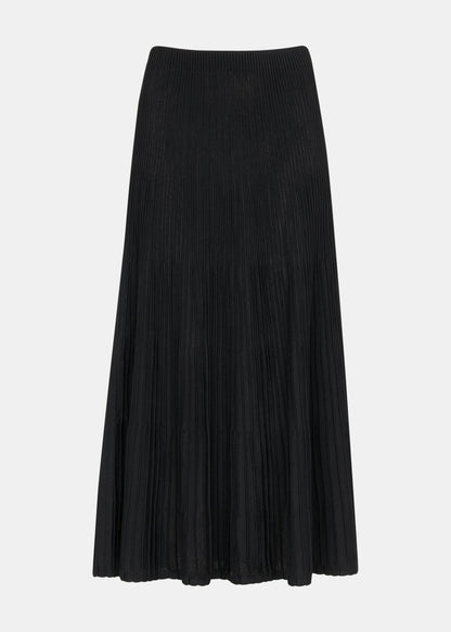 Knitted Pleated Skirt