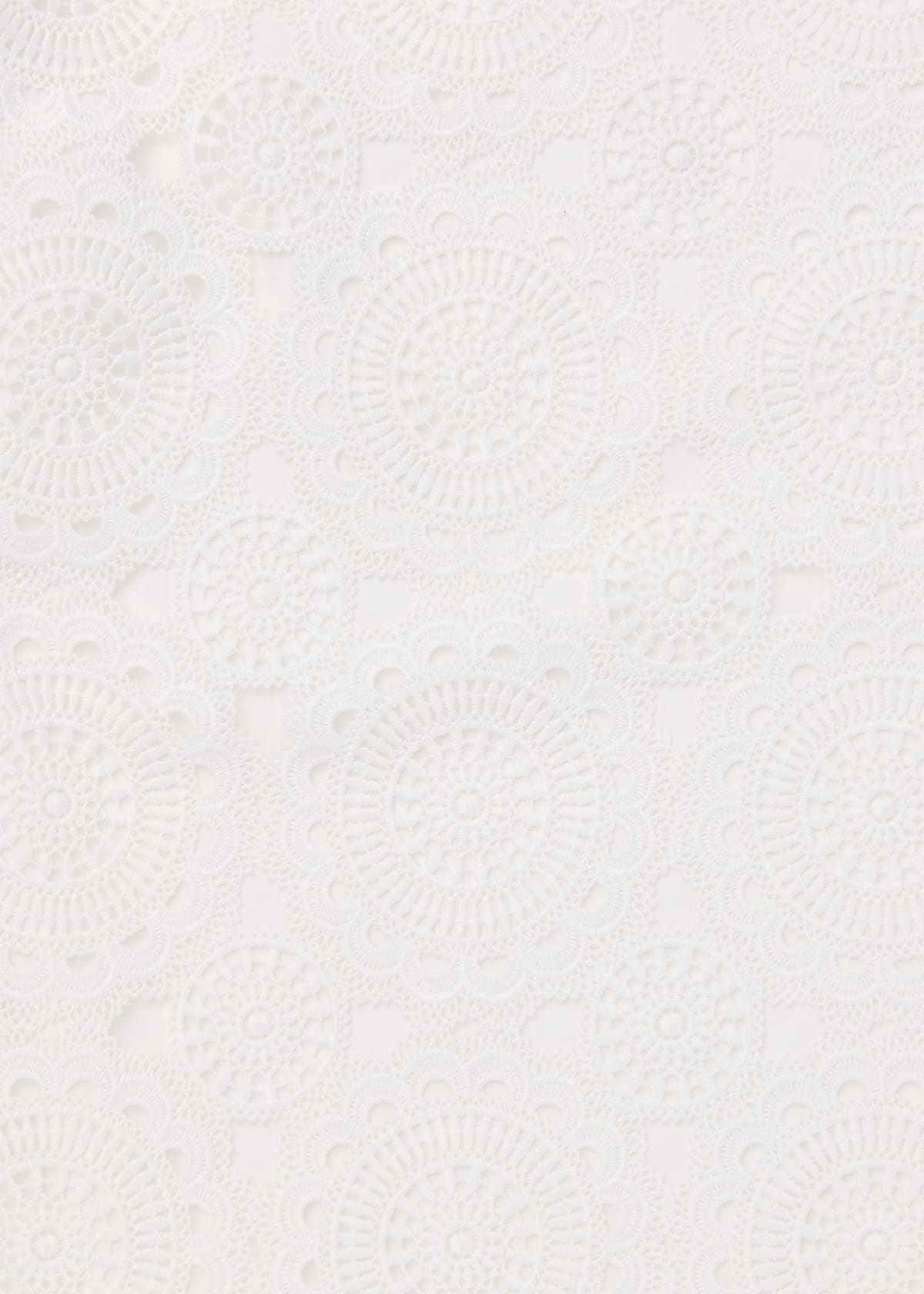 White Lace Column Midi Skirt