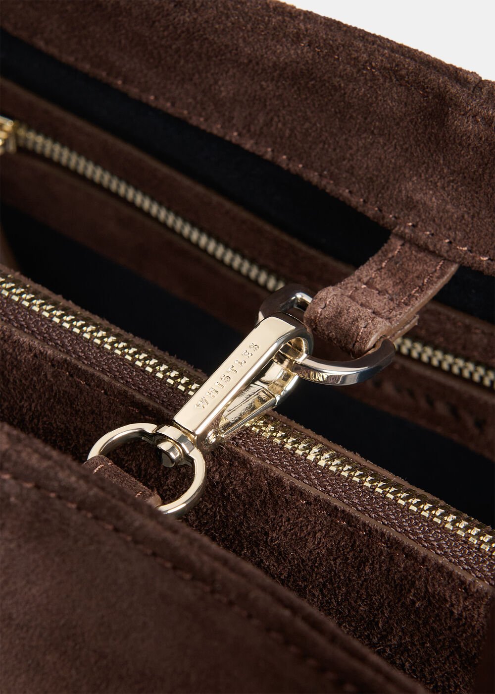 Chocolate Leandra Suede Tote Bag