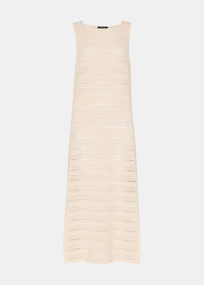 Ivory Long Crochet Beach Dress