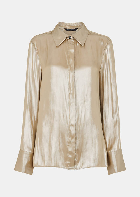 Gold Lucie Metallic Shirt