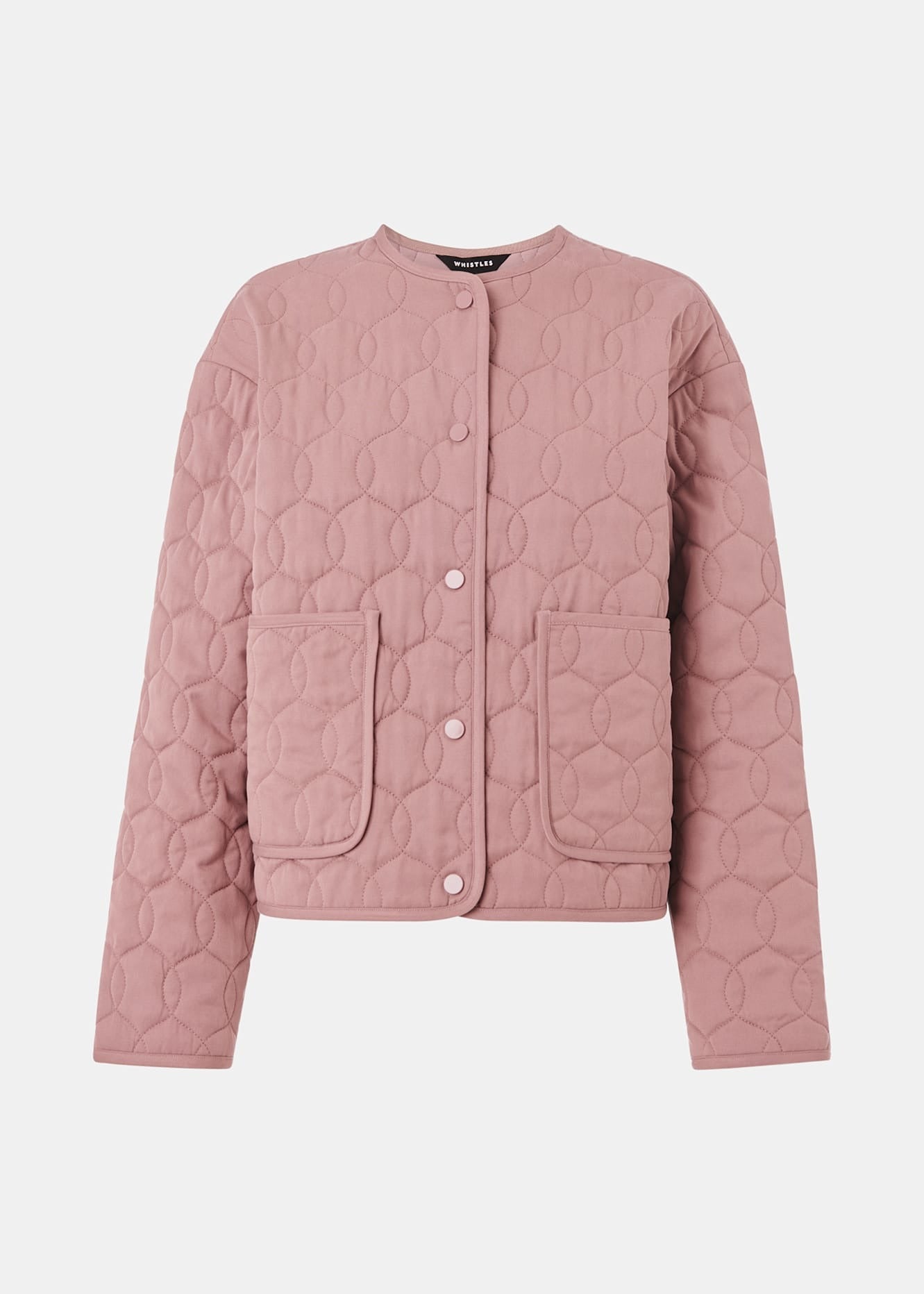 Dusty Pink Maya Cotton Quilted Jacket