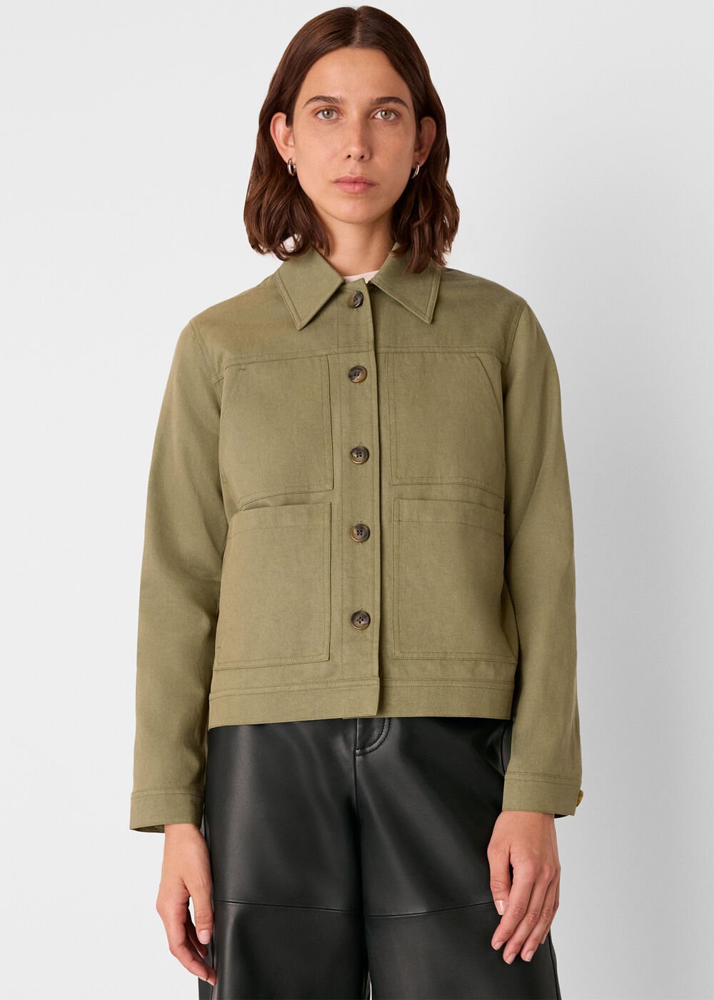 Khaki Mia Pocket Detail Jacket