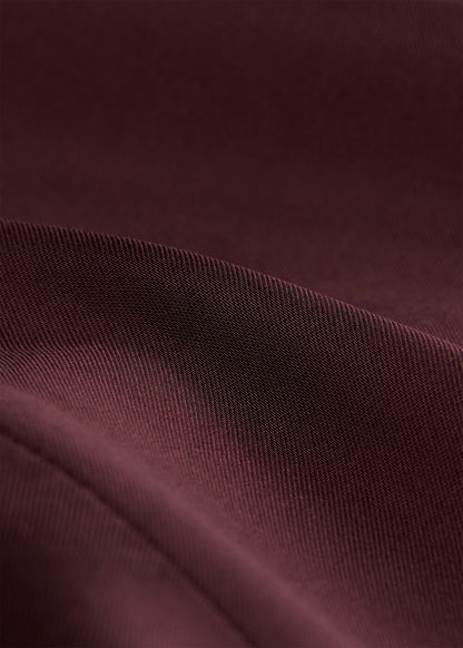 Burgundy Midi Satin Bias Skirt