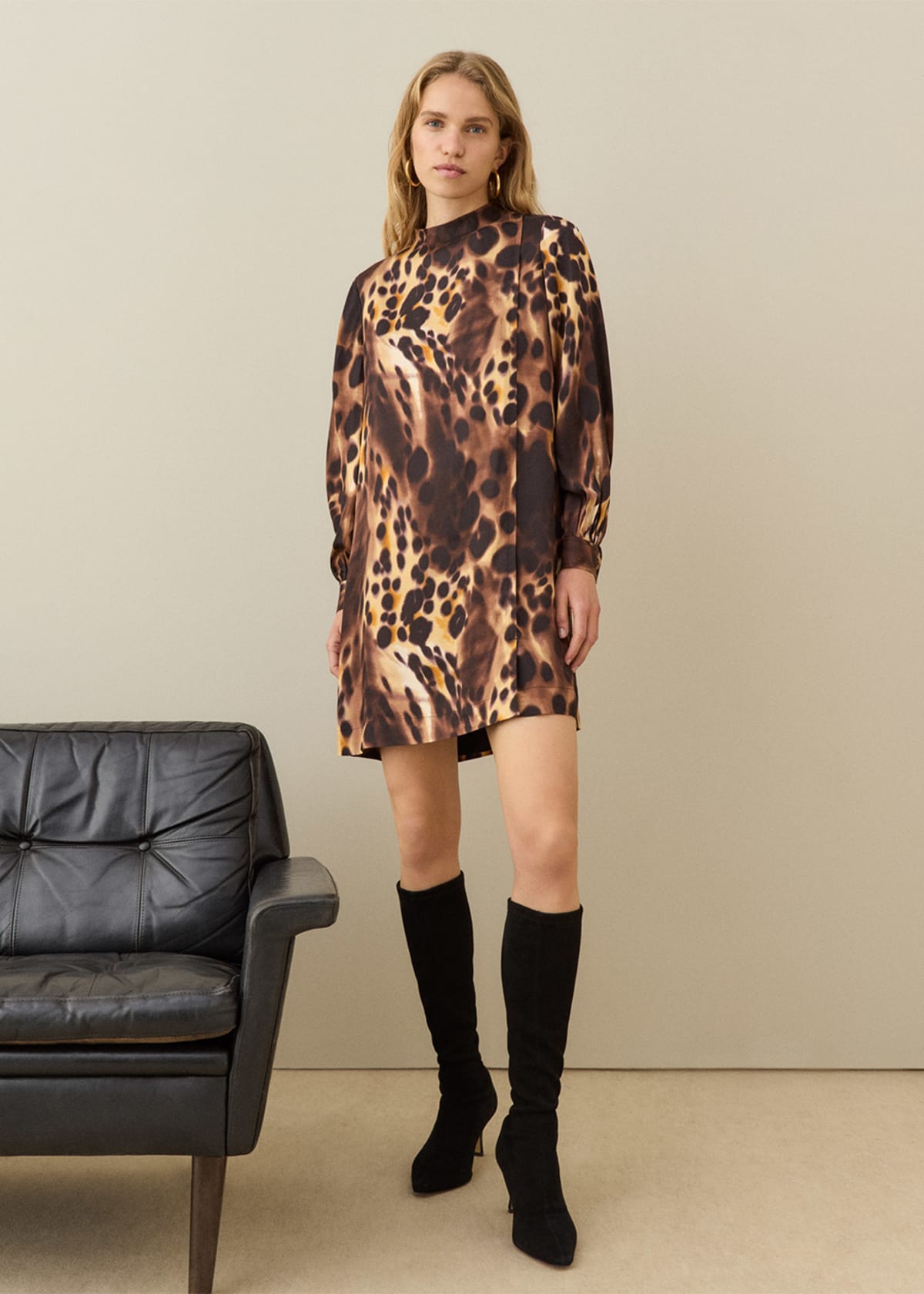 Leopard Print Misty Leopard Cleo Dress