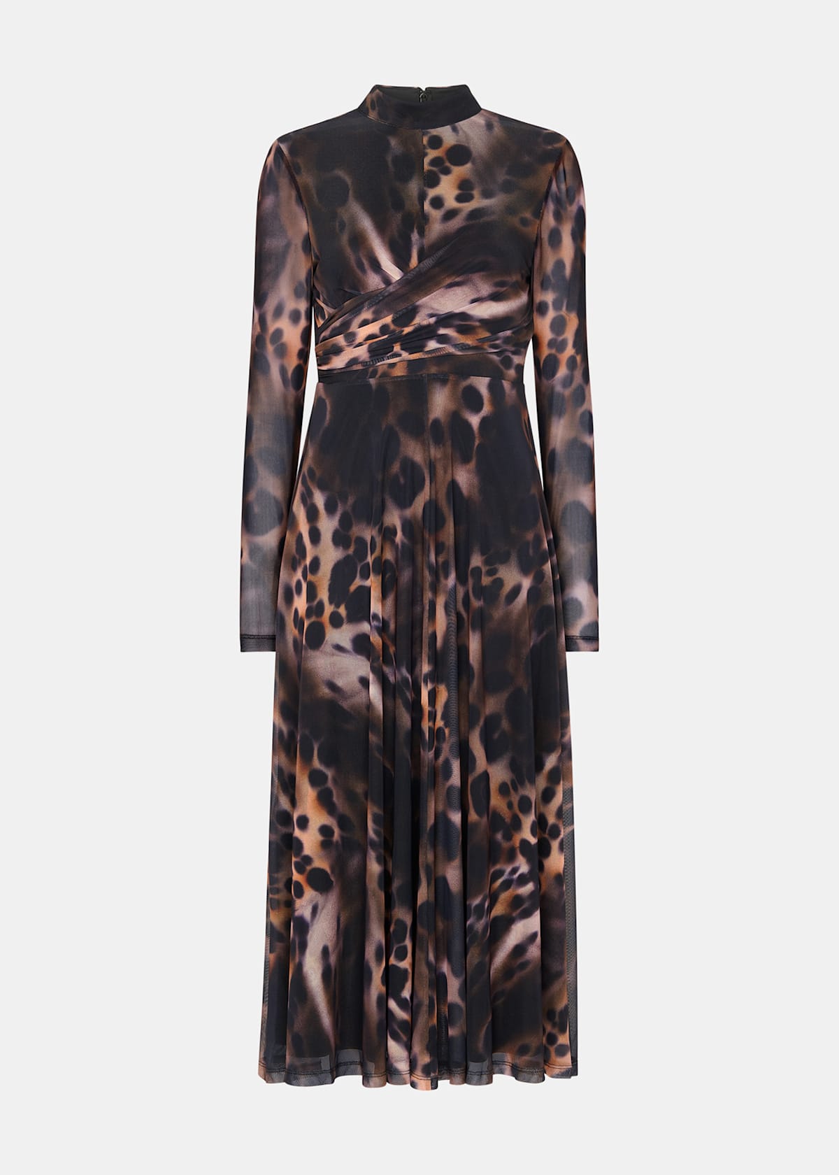 Leopard Print Misty Leopard Mesh Dress