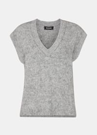 Grey Elsa Ribbed Tank Top
