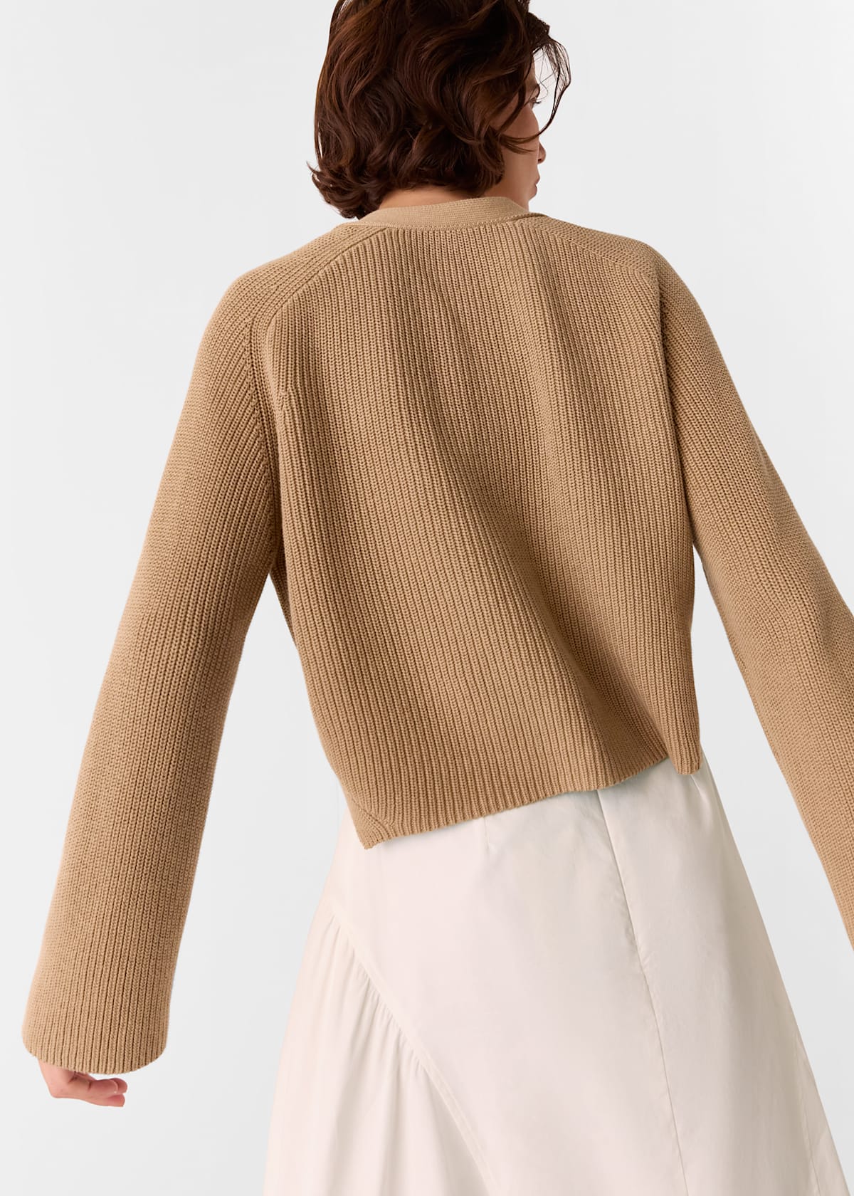 Camel Nala Cotton Cardigan