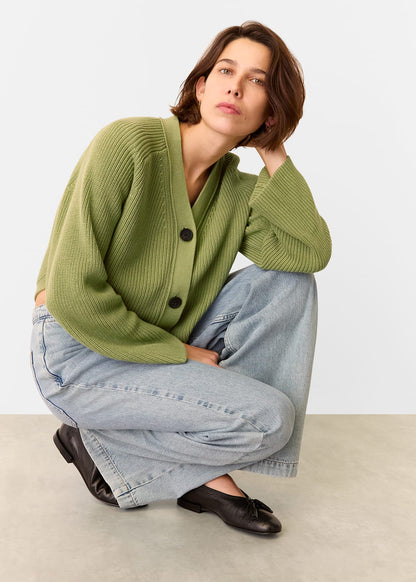 Green Nala Cotton Cardigan