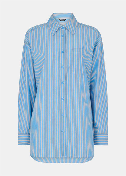 Blue/Multi Oversized Fit Stripe Shirt