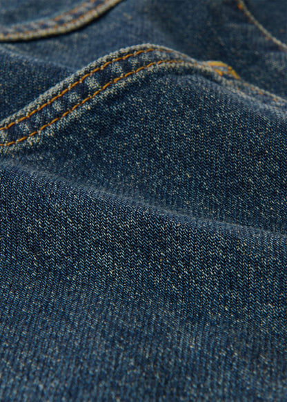 Dark Denim Panel Wide Leg Jean