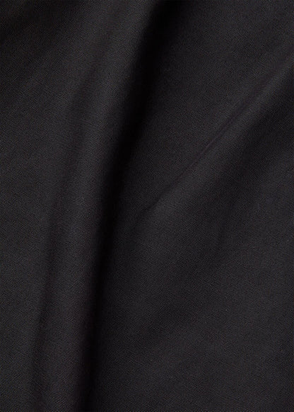 Black Pleat Front Barrel Trousers