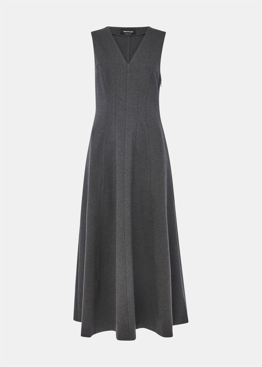 Grey Marl Ponte Layering Midi Dress