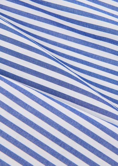 Blue/White Relaxed Fit Stripe Shirt