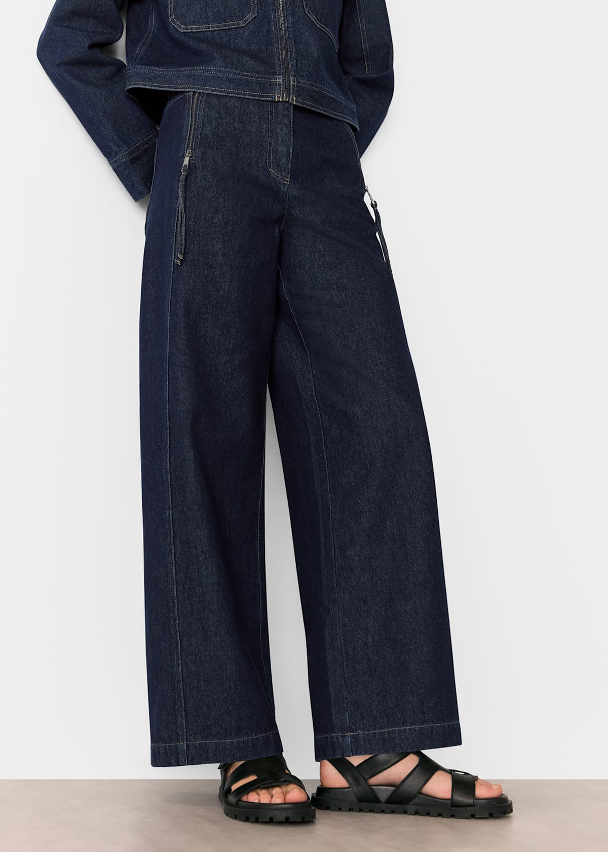 Dark Denim Sandy Western Denim Trouser