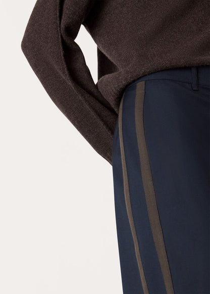 Navy Side Stripe Tailored Trouser